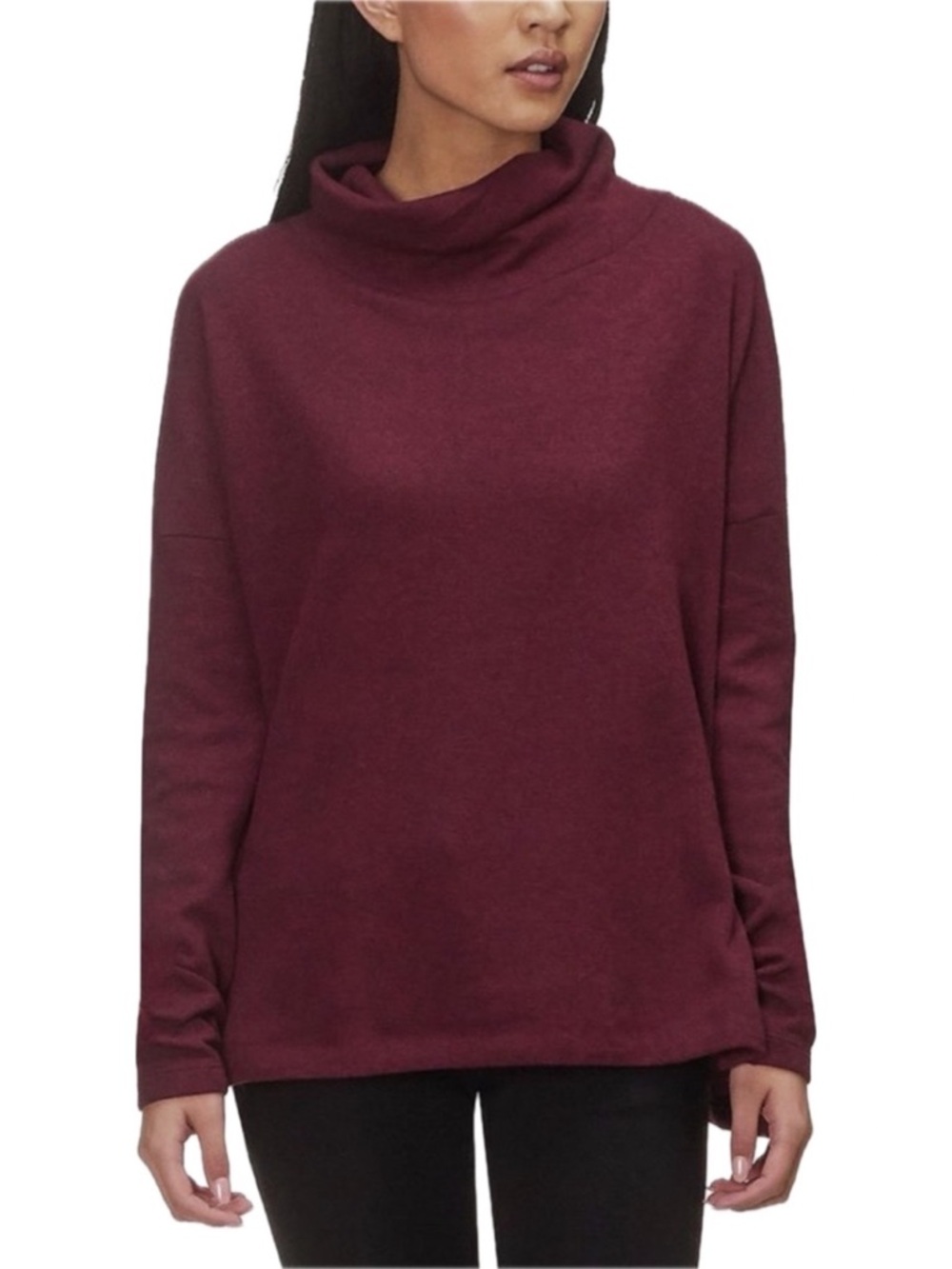 Arc'teryx Laina Cowl Neck Pullover Sweater Burgundy Maroon Sz M Outdoor Hiking